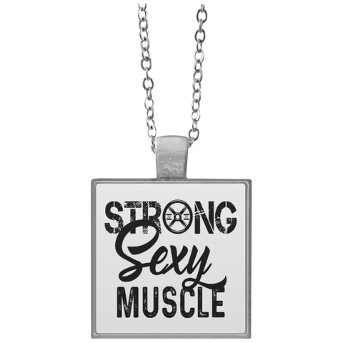 Square Strong Sexy Muscle Necklace